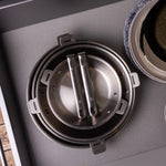 La bonne poêle en inox sans poignée amovible - 30 cm