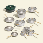 19-teiliges Kochgeschirrset aus Edelstahl