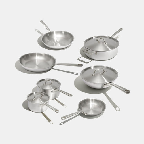 Batterie de cuisine en inox, 12 pièces - Atma Kitchenware