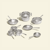 Batterie de cuisine en inox, 15 pièces - Atma Kitchenware