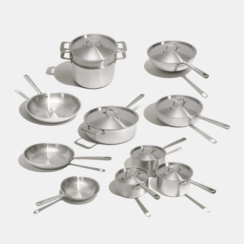 Batterie de cuisine en inox, 19 pièces - Atma Kitchenware