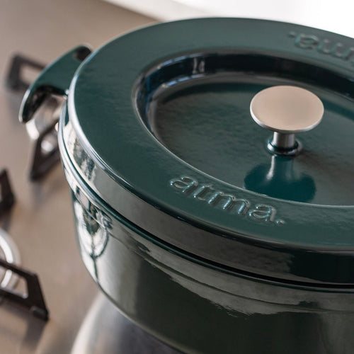 Batterie de cuisine en inox avec manches noirs, 21 pièces - Atma Kitchenware