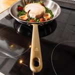La bonne poêle en inox, manche doré - 20 cm - Atma Kitchenware