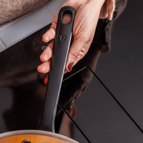 La bonne poêle en inox, manche noir - 20 cm - Atma Kitchenware