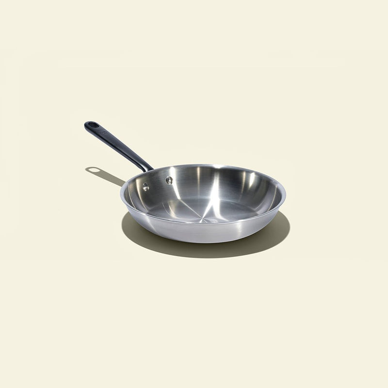 La bonne poêle en inox, manche noir - 26 cm - Atma Kitchenware