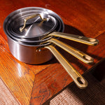 La casserole parfaite en inox, manche doré - 16 cm (Édition limitée) - Atma Kitchenware