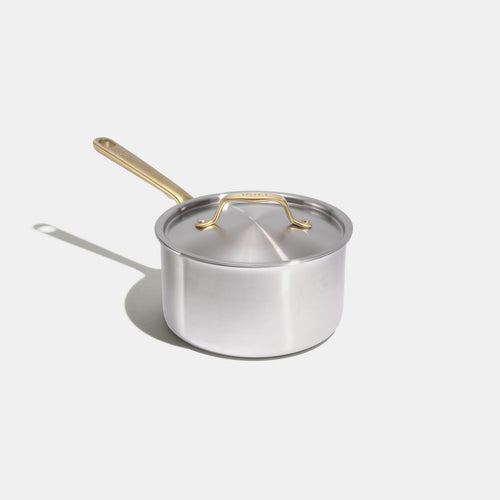 La casserole parfaite en inox, manche doré - 16 cm (Édition limitée) - Atma Kitchenware