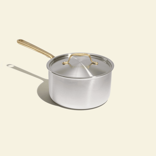 La casserole parfaite en inox, manche doré - 20 cm (Édition limitée) - Atma Kitchenware