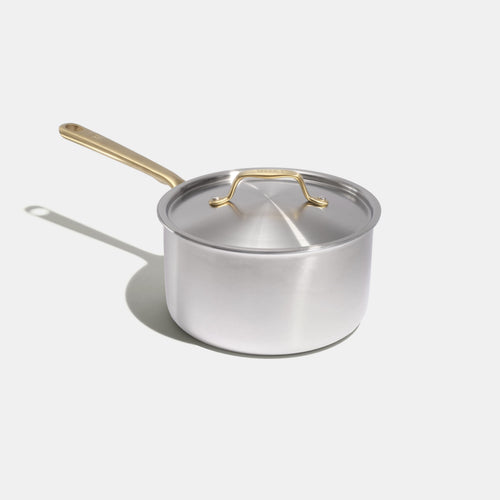 La casserole parfaite en inox, manche doré - 20 cm (Édition limitée) - Atma Kitchenware