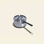 La casserole parfaite en inox, manche noir - 18 cm - Atma Kitchenware