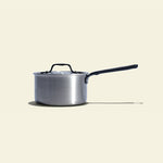 La casserole parfaite en inox, manche noir - 20 cm - Atma Kitchenware