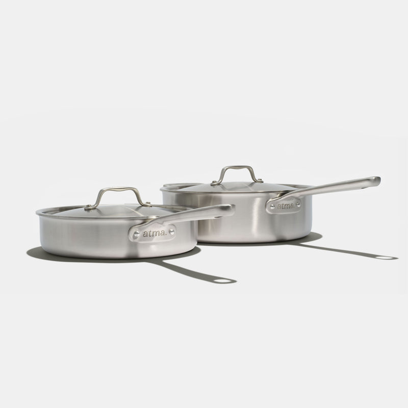 Le duo de sauteuses idéales en inox - Atma Kitchenware