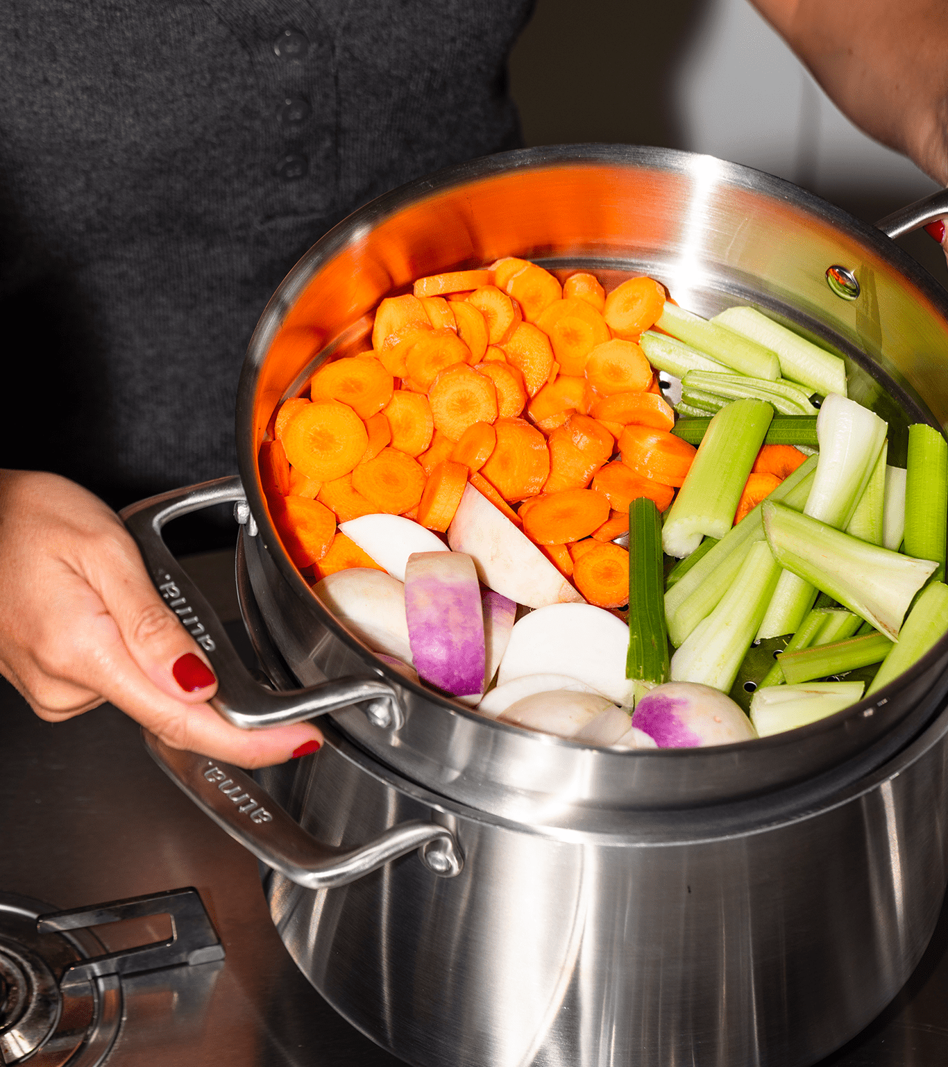 Le grand faitout en inox - 24 cm - Atma Kitchenware