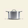 Le grand faitout en inox et son pasta pot, poignées noires - Atma Kitchenware