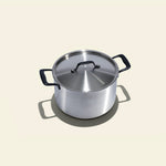 Le grand faitout en inox, poignées noires - 24 cm - Atma Kitchenware