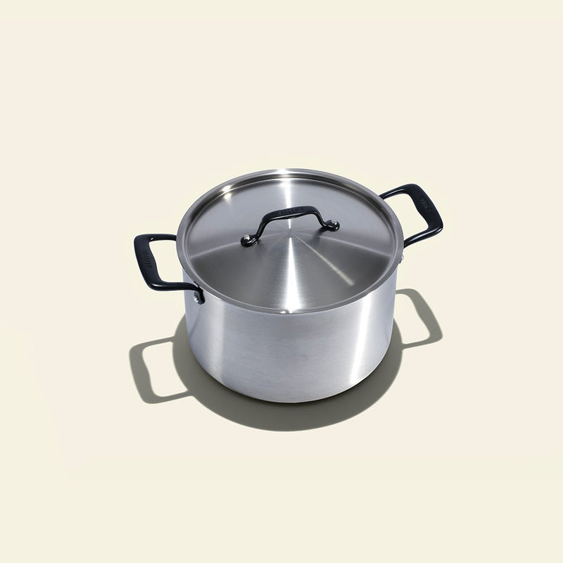 Le grand faitout en inox, poignées noires - 24 cm - Atma Kitchenware