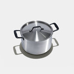 Le grand faitout en inox, poignées noires - 24 cm - Atma Kitchenware