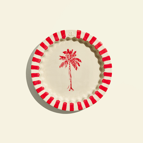 Le plat à tarte, en rouge carmin - Atma Kitchenware