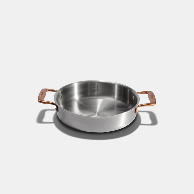 Le rondeau 24cm en inox, poignées bronze - Atma Kitchenware