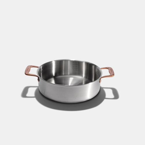 Le rondeau 26cm en inox, poignées bronze - Atma Kitchenware