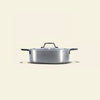 Le rondeau 26cm en inox, poignées noires - Atma Kitchenware