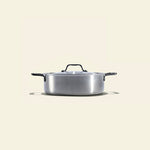 Le rondeau 26cm en inox, poignées noires - Atma Kitchenware