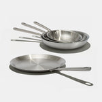 Le set Brigade et crêpière, inox 3-plis - Atma Kitchenware