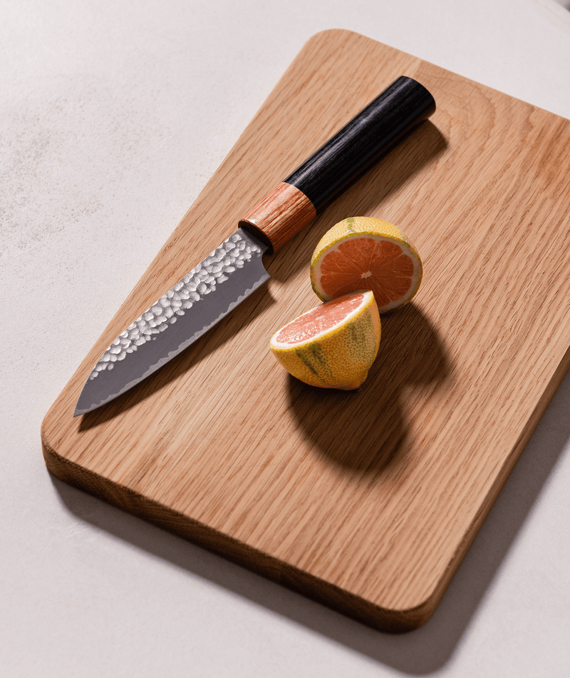 Le trio de couteaux japonais avec leurs étuis - Atma Kitchenware