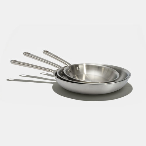 Pack Brigade - set de 3 poêles en inox - Atma Kitchenware