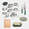 Set inox, fonte, découpe & céramique 27 pièces - Atma Kitchenware