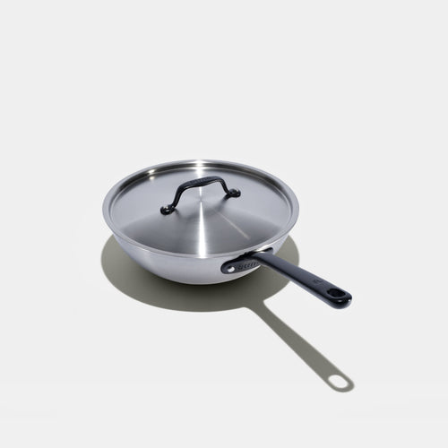 The Wok en inox, manche noir - 24 cm - Atma Kitchenware