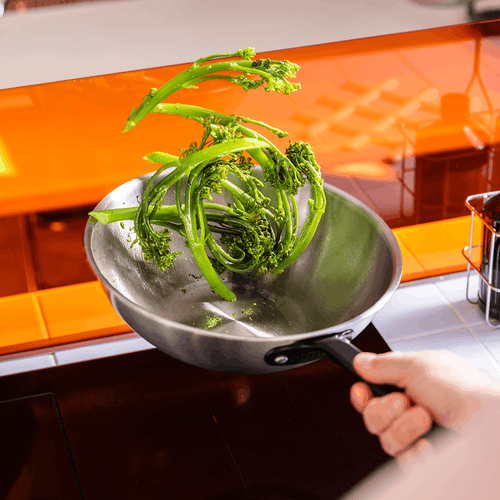 The Wok en inox, manche noir - 24 cm - Atma Kitchenware