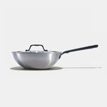 The Wok en inox, manche noir - 24 cm - Atma Kitchenware