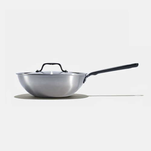The Wok en inox, manche noir - 24 cm - Atma Kitchenware