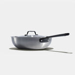 The Wok en inox, manche noir - 28 cm - Atma Kitchenware