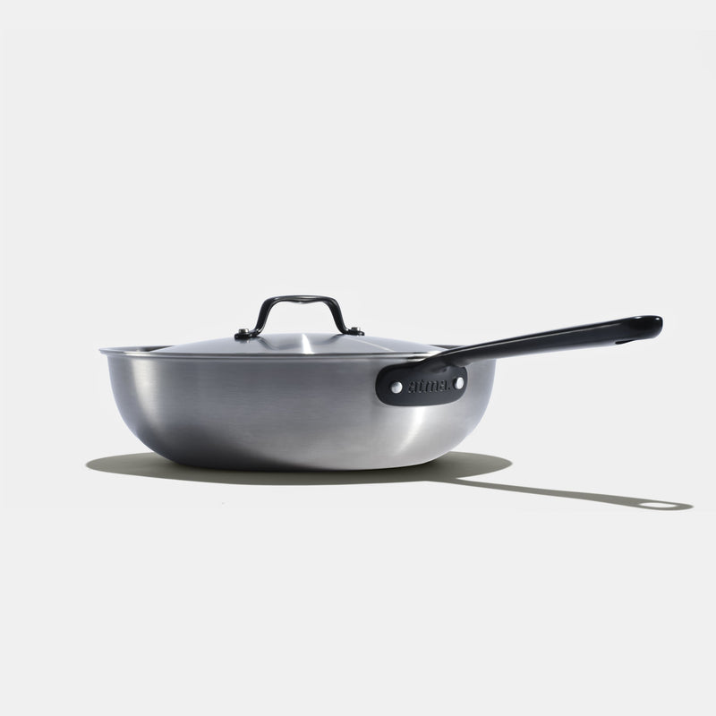 The Wok en inox, manche noir - 28 cm - Atma Kitchenware