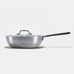 The Wok en inox, manche noir - 28 cm - Atma Kitchenware