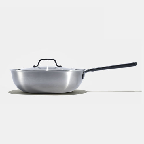 The Wok en inox, manche noir - 28 cm - Atma Kitchenware