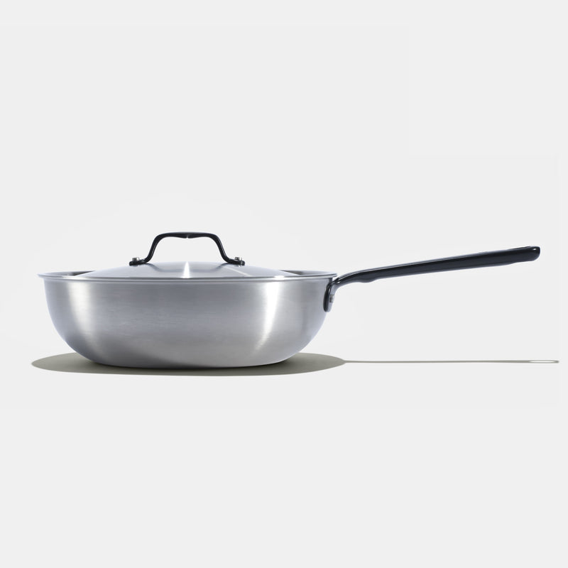 The Wok en inox, manche noir - 28 cm - Atma Kitchenware